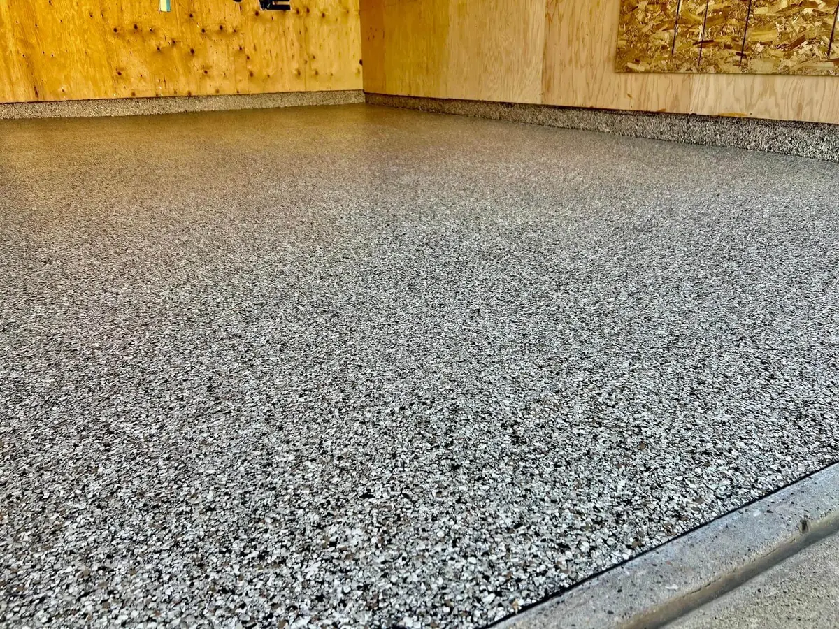 Close-up Shoreline flake epoxy texture